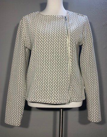 Le Temps Des Perises Grey And White Jacket- Size XL