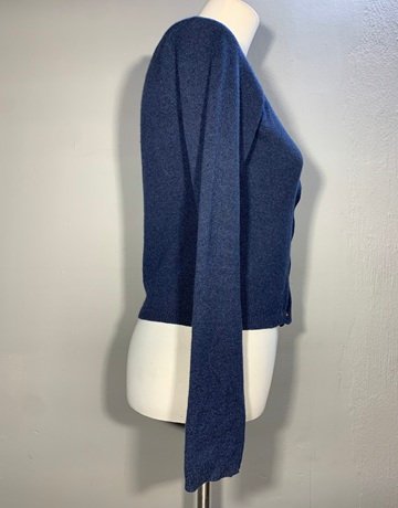 Theory Navy Blue Pure (100%) Cashmere Cardigan- Size Medium