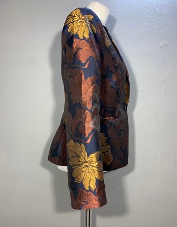 Next Tailoring Blue And Brown Blazer- Size UK 10
