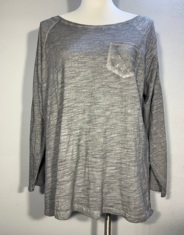 Be Hip Designer Wear Grey Top- Size XL