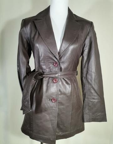 ZRA Brown Leather Jacket - Size M/34/10