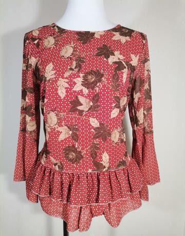 NICCI Autumn Leaves Blouse - M-L