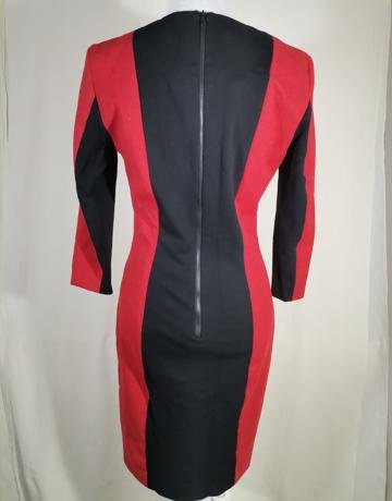 FRENCH CONNECTION Red & Black Dress – XL/38/14