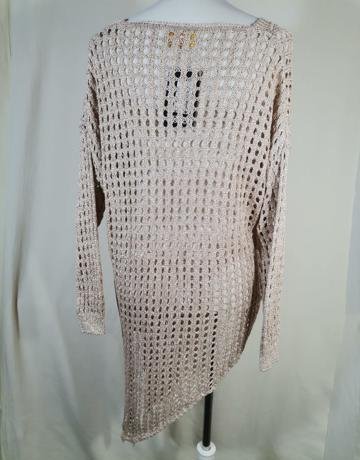 NICCI APRIL VINTAGE Gold Crocheted Jersey – Size L/36/12