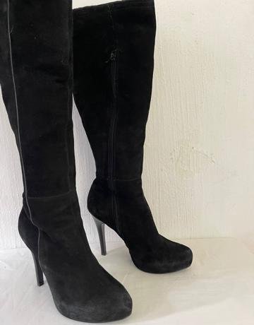 LUELLA Black Leather Boots - Size 6