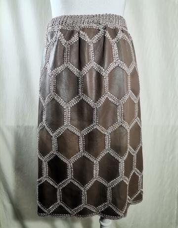 NO NAME Handmade Leather Skirt - Size S/M