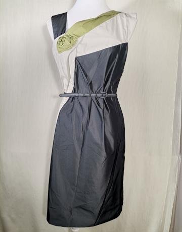 MAX MARA Green & Grey Dress - Size XXL
