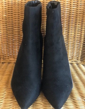 Charles and Keith BLACK Suede Boot - Size UK 6