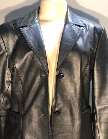 The Piece Arrow BLACK Genuine Leather Jacket – Size Large