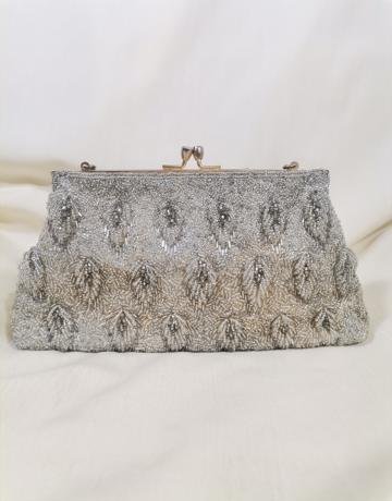 Silver Vintage Clutch