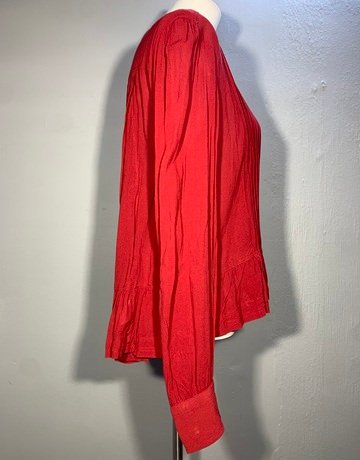 Country Road Viscose/Rayon Blend Red Top- Size L