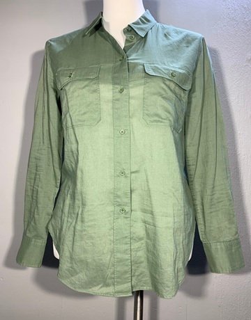 Country Road Green Cotton Shirt- Size XXS