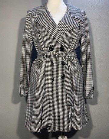 Bouton Black And White Coat- Size M