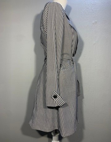 Bouton Black And White Coat- Size M