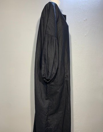 Desray Pure Linen Black Dress- Size 38