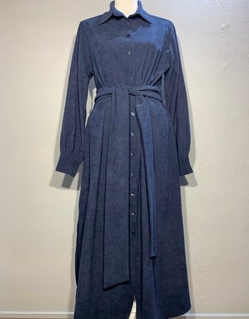 Desray Navy Blue Cotton Dress- Size 40