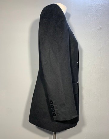 Jaeger Black Pure 100% Wool Coat- Size UK 10 / USA 8