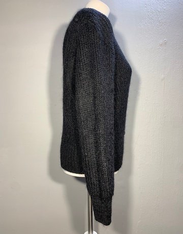St Michael Black 50% Mohair Blend Cardigan- Size UK 10 / EUR 38