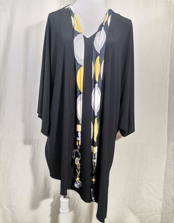 Brand New VERDA COULTURE Black Top - Size L/36/12