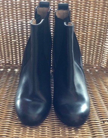 Trenery BLACK Leather Boots - Size Eur 37 / UK 4