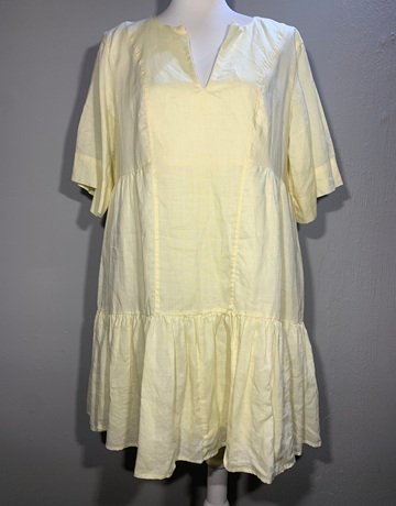 Country Road Yellow Cotton Dress- Size 14