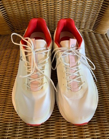ON Cloudtec White And Red Trainers- Size US10.5/UK8.5