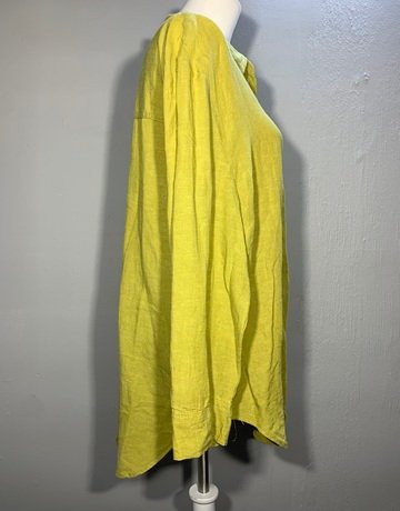Primark Green Linen Blend Shirt- Size UK14