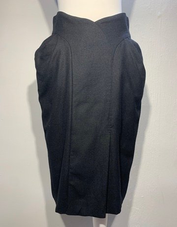 Emmanuelle Khanh Black Wool Skirt- Size 44