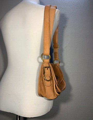 Fossil Brown Leather Bag- Medium Size