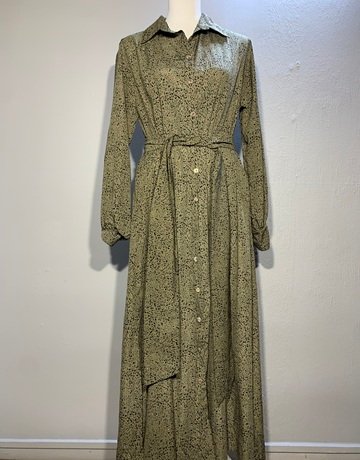 Desray Green And Black Dress- Size 40