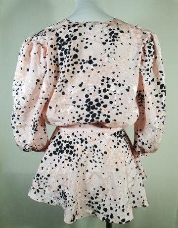 CAVIAR Pink Speckled Blouse – Size S/32/10