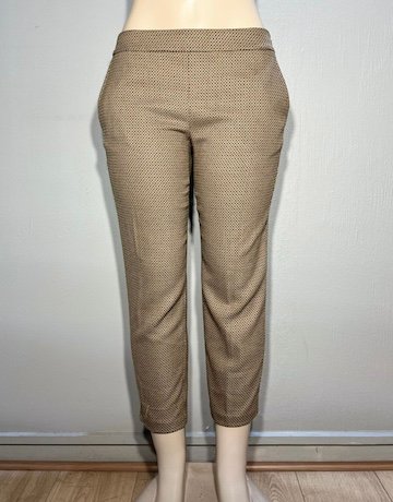 Stefanel BEIGE , BLACK and CREAM Patterned Pants - Size Eur 38 / UK 10 / USA 8