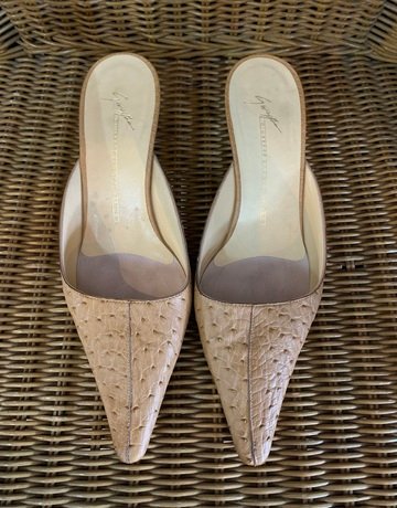 Giuseppe Zanotti Beige Kitten Heels- Size EU38/UK5