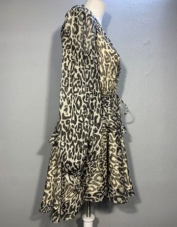 Shonajoy Leopard Print Dress- Size UAS6/AUS10