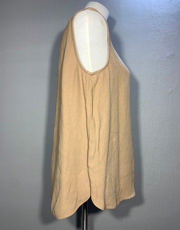 Trenery Beige Sleeveless Top- Size Large