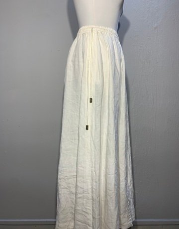 Country Road Linen White Skirt- Size 8