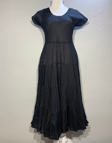 Cotonnier Black Pure Cotton Dress- Size Small/Medium