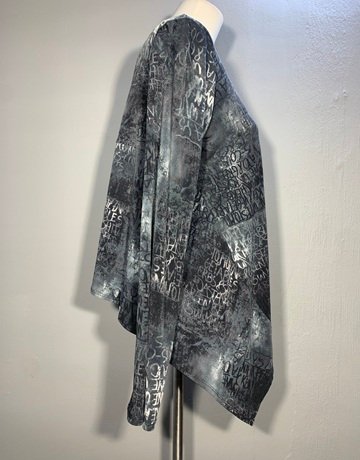 Jelli Bean Grey And Black Waterfall Jacket – Size 34-38