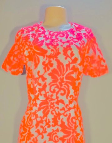 Top Shop Coral Shift Dress – Size UK 10 / USA 6 / Eur 38