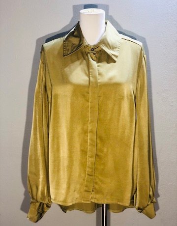 Lira & Fynn Mustard/Gold Shirt - Shirt Extra Large