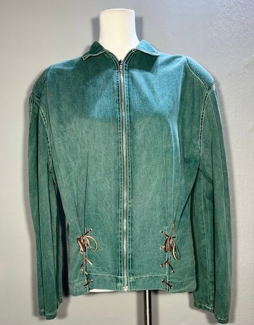 Oxygen Green Cotton Jacket - Size 36