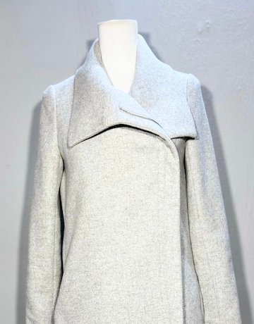 Witchery GREY Wool Blend Coat – Size UK 6