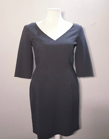 Michael Kors NAVY Wool Dress - Size UK 10