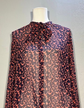 French Connection Orange and Black Blouse – Size Uk 10 / USA 6