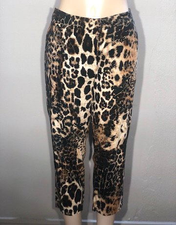Pringle Leopard Print Pants - Size UK 14