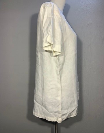 Hugo Flear White Linen Top- Size 30/32