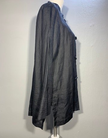 Hip Hop Black Linen Jacket- Size 34