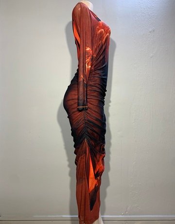 Hugo Flear Red Protea Dress- Size 30-32 ( new with tags)