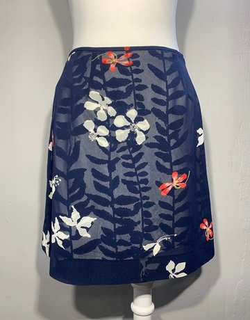Sprit Blue And White Skirt- Size USA8/GB12