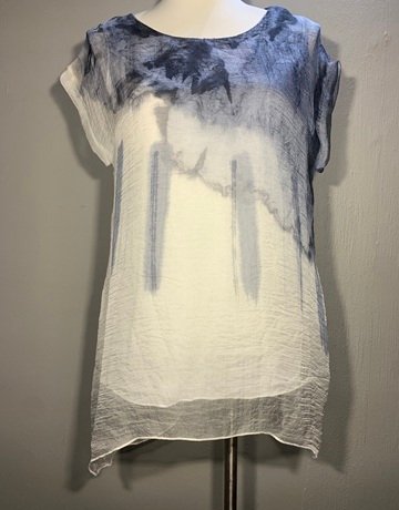 Hammock & Vine Blue And White Top- Size 8